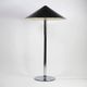 Ateljé Lyktan floor lamp with rare oversized custom shade – Sweden, 1970s