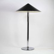 Ateljé Lyktan floor lamp with rare oversized custom shade – Sweden, 1970s