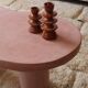 Modern brown colored ceramic candle holder