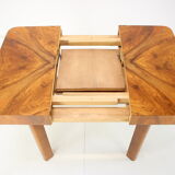 Art deco extendable dining table, 1930's, restored