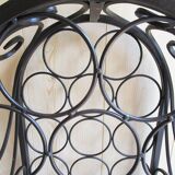 Vintage wrought iron bottle holder