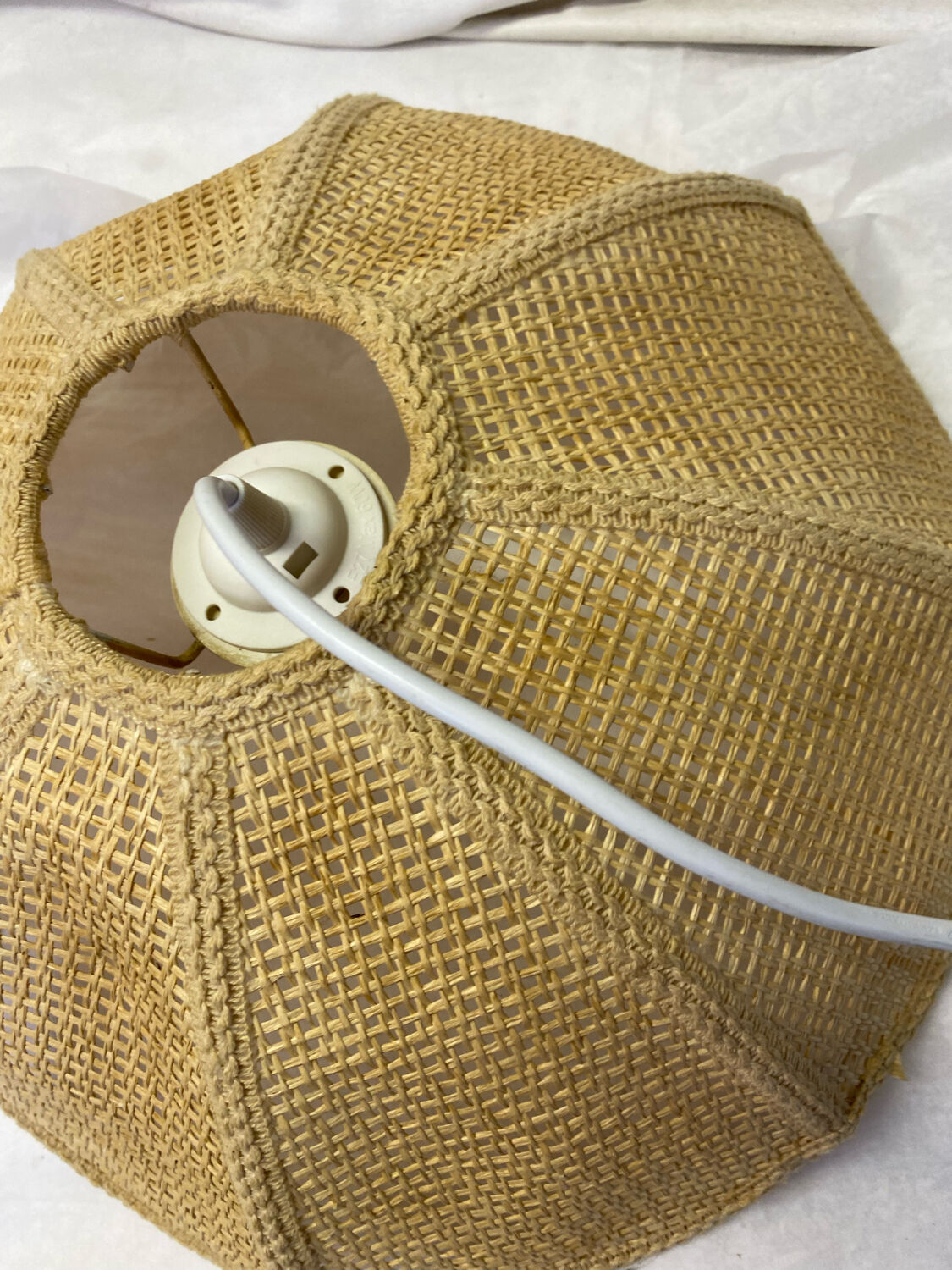 Vintage rattan pendant lamp