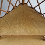 Corner Wicker shelf