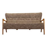 Beech sofa, Danish design, 1960s, manufacturer: Fritz Hansen