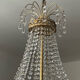 Bronze hot air balloon chandelier and crystal tassels