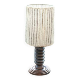 Art Deco turned wood lamp