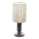 Art Deco turned wood lamp