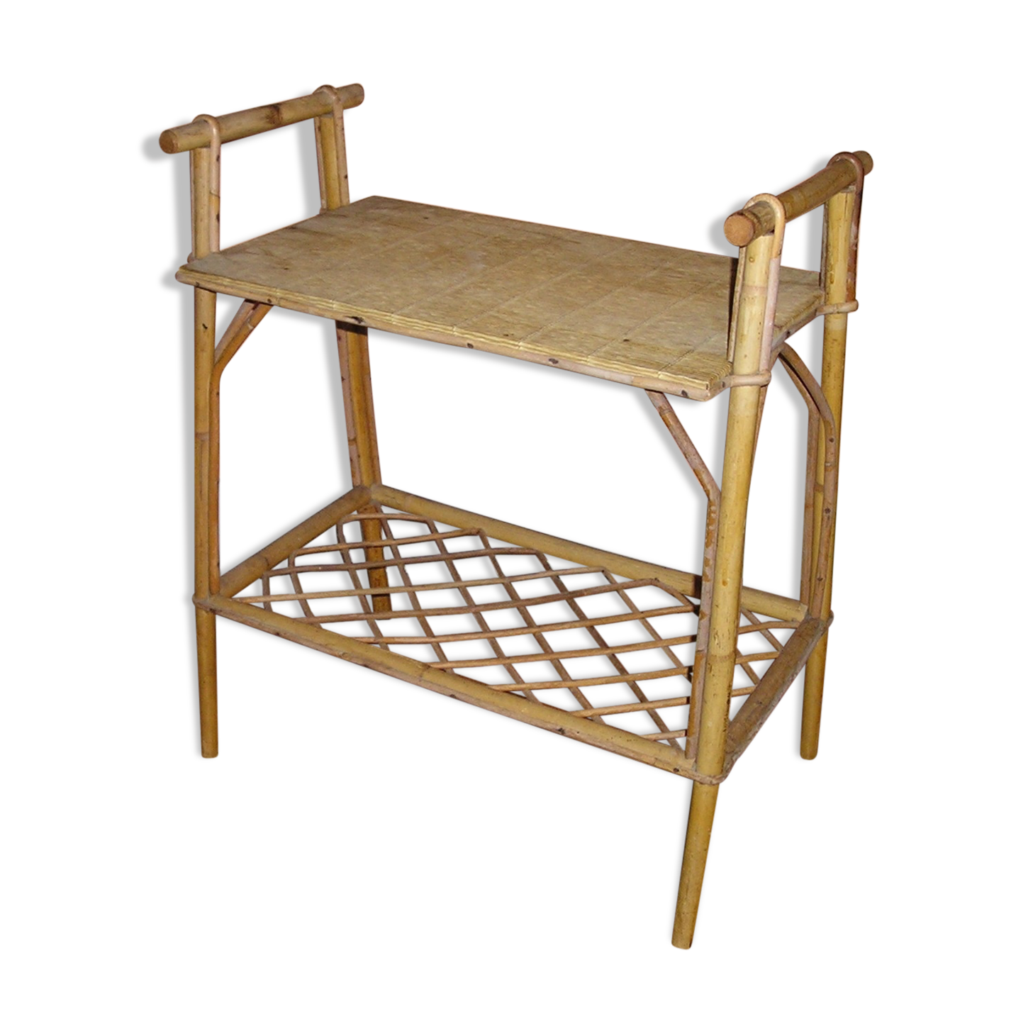 Old Wicker side table