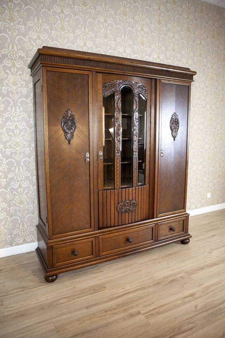 Oak Bookcase in Brown, 1930s