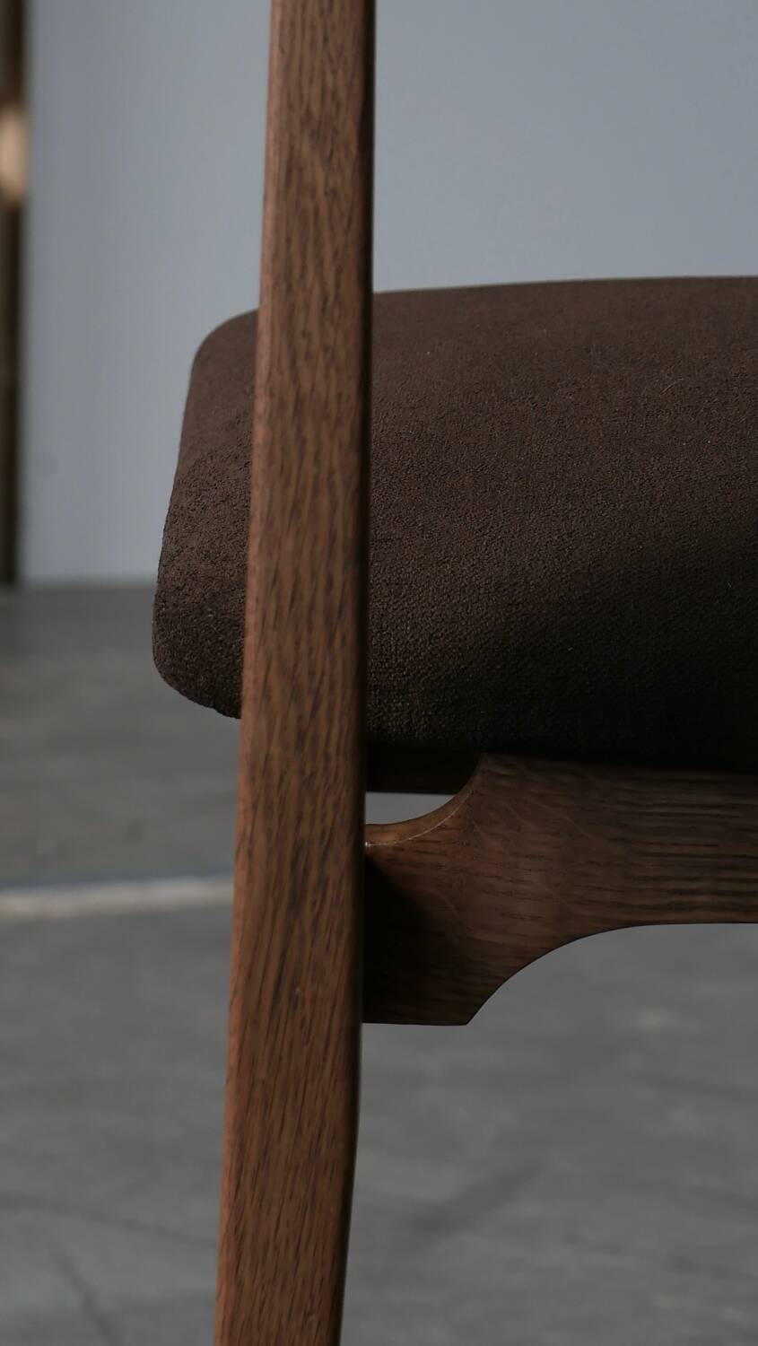 Set of six marcel gascoin chairs model ca, arhec edition.