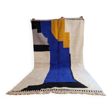 Tapis beni ouraine en laine naturelle taille 140 x 260 cm