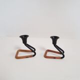 Pair of candlesticks Laurids Lonborg Denmark 60s