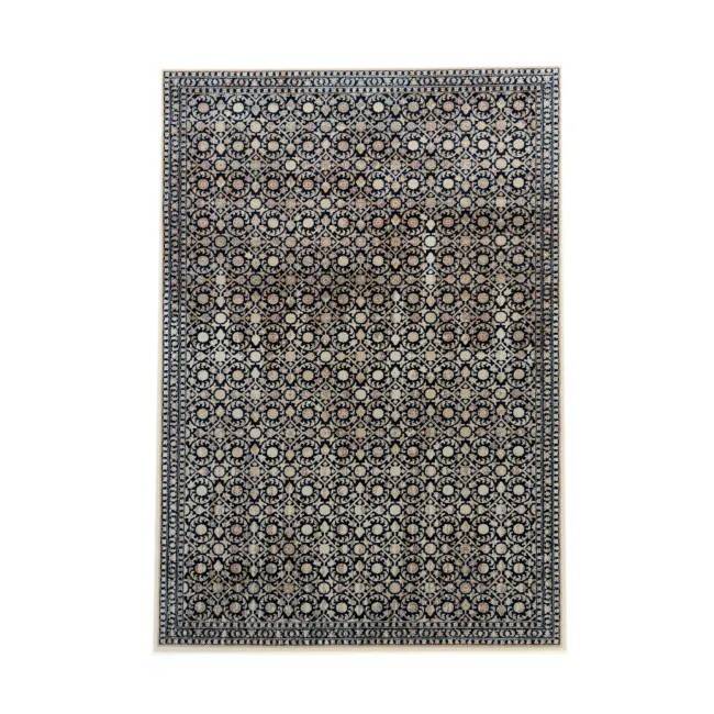 Modern black and beige rug KATA