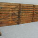 Old farm table folding metal & wood of the early twentieth