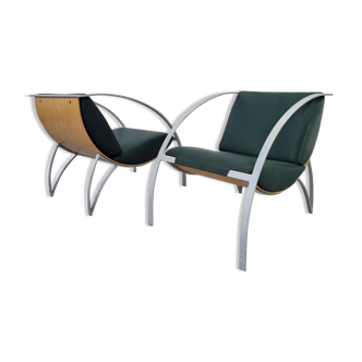 Pair of armchairs "Karlo" by Karl Friedrich Foster for KFF, 90s