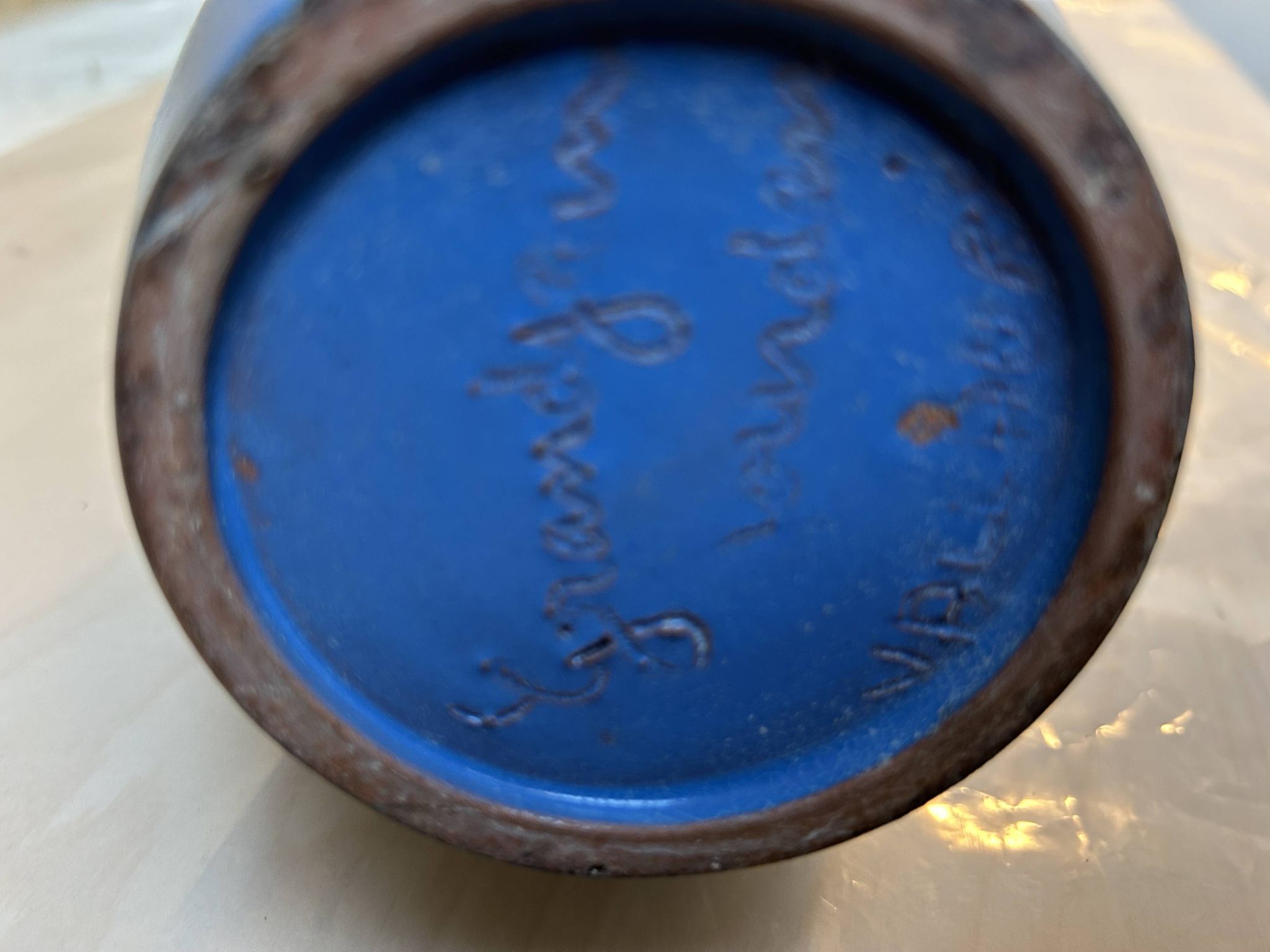 Vase Vallauris bleu