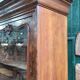 19th Century Walnut Library Display Cabinet with 1 Door