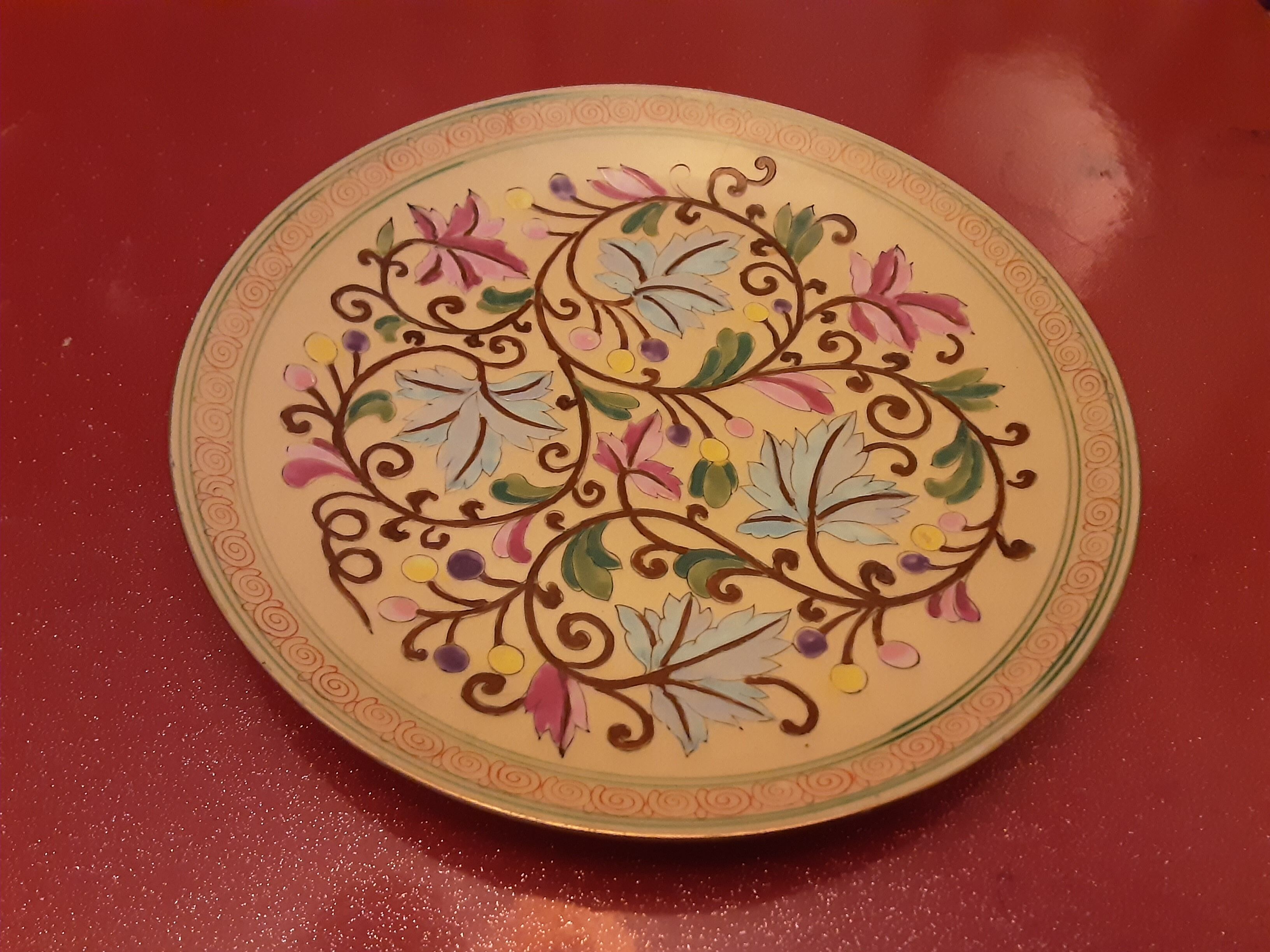 Asian porcelain plate