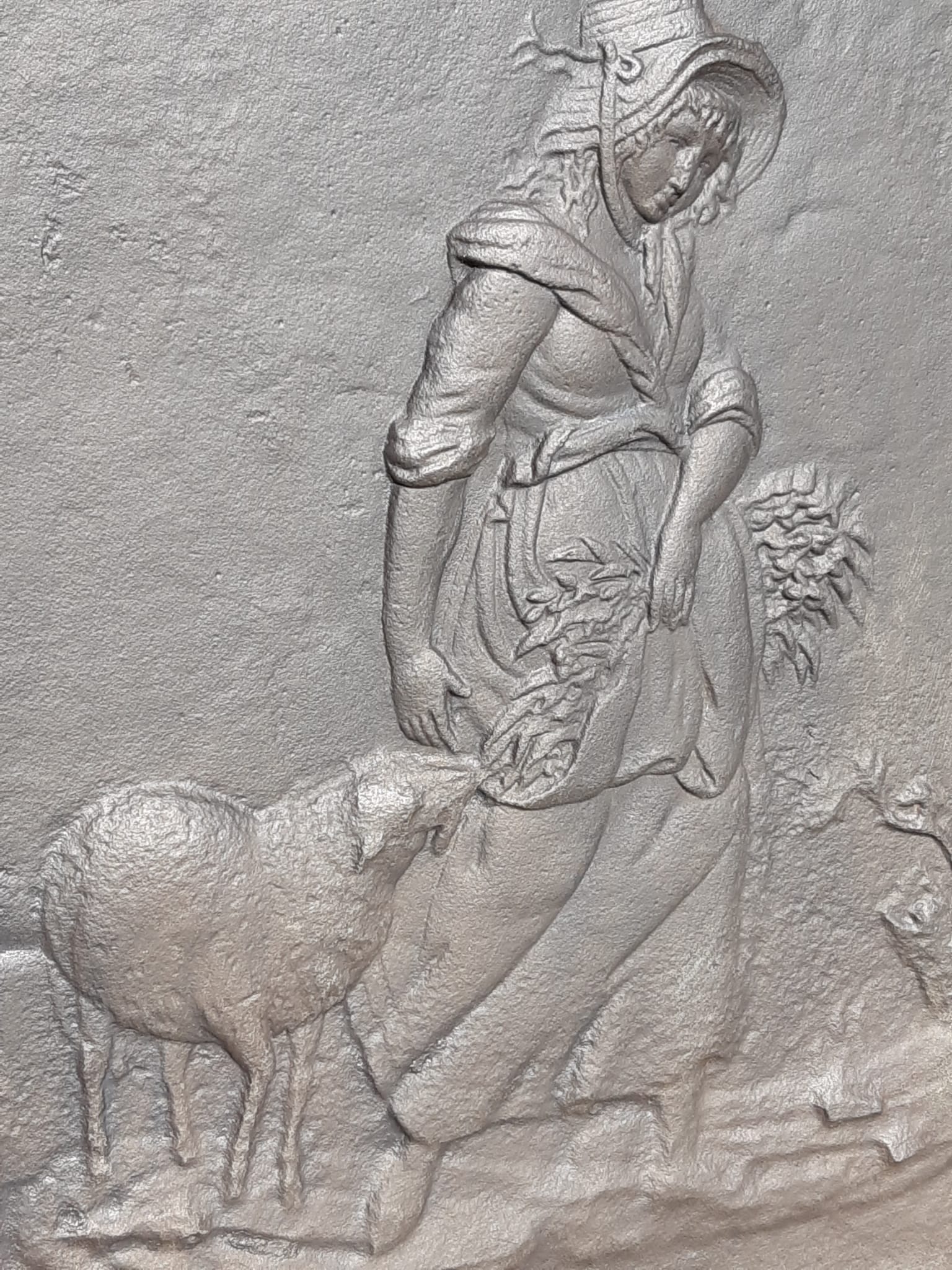 Nineteenth century fireplace plate