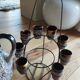 Vintage liqueur service signed Vallauris
