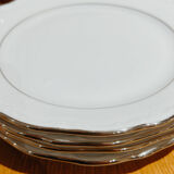 Cinq assiettes à dessert Bavaria liserer argent