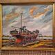 Marine oil on canvas signed Yan de Siber