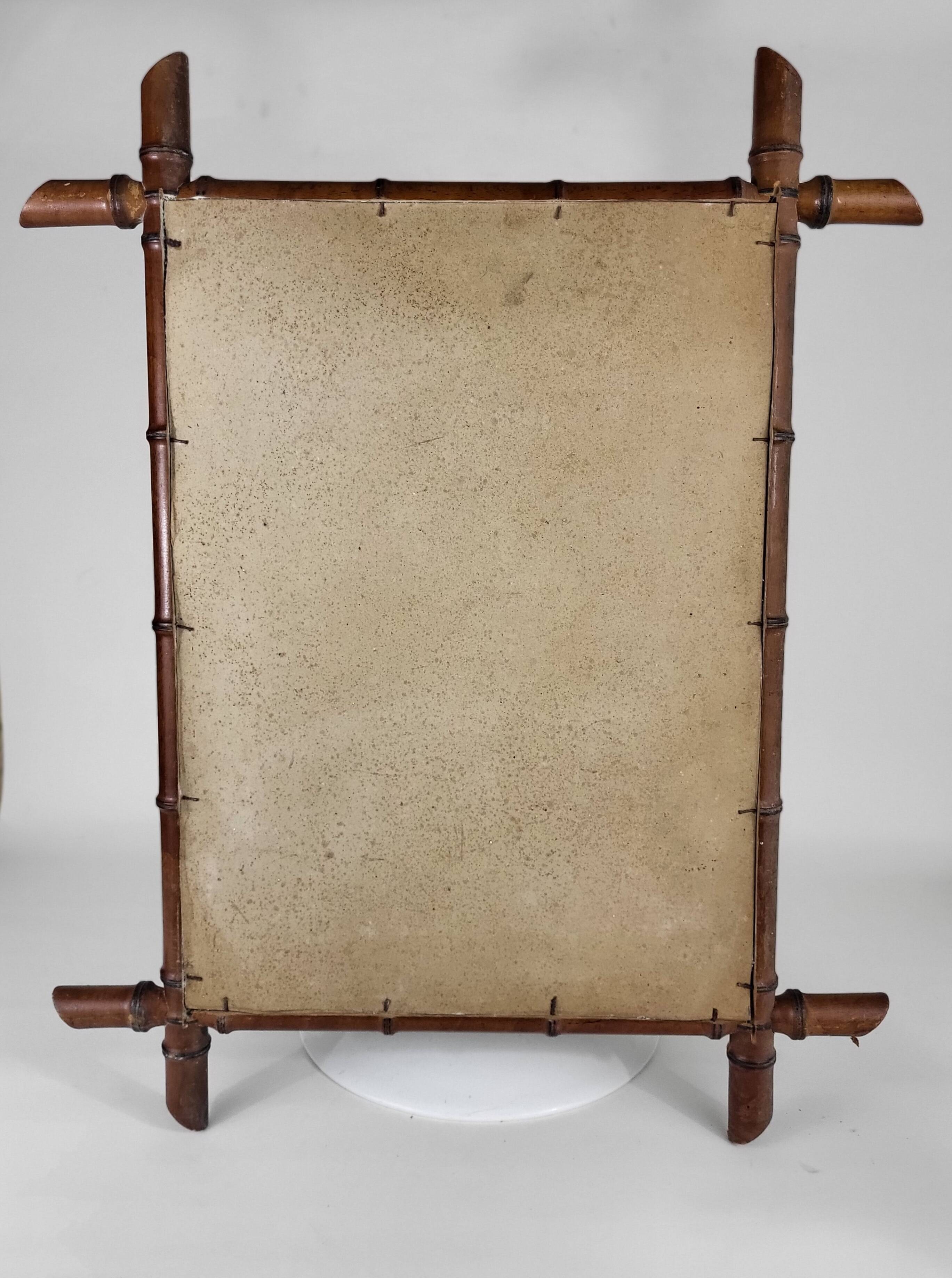 Bamboo mirror 1900 - 58*73 cm