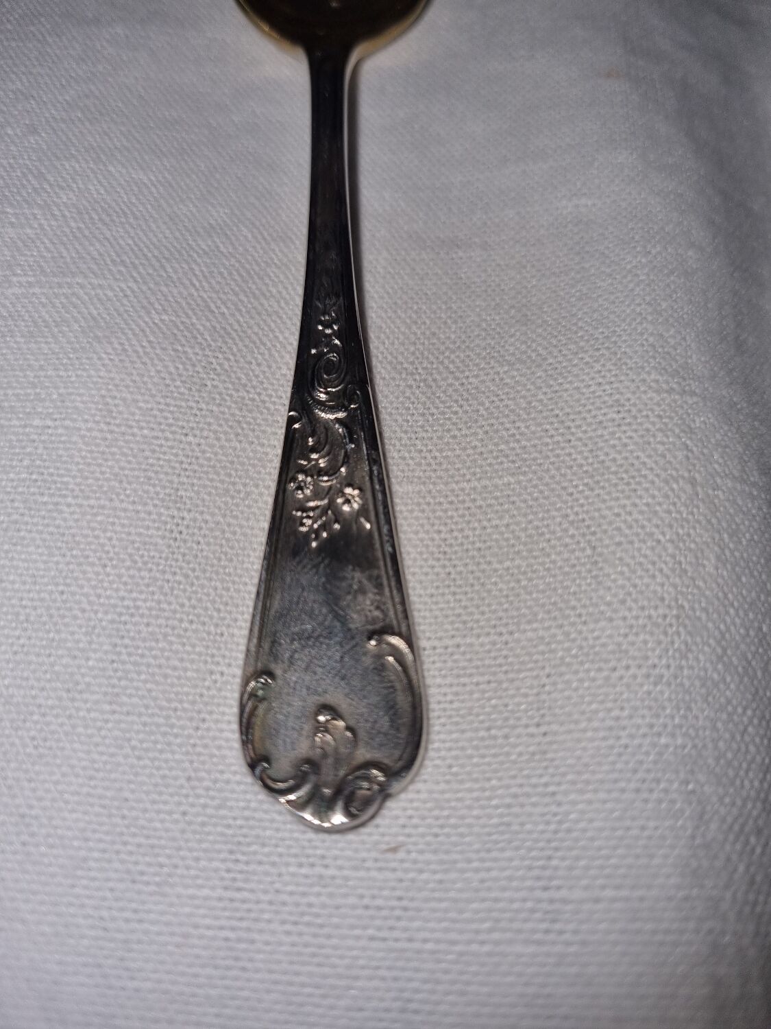 12 spoons of mocha, vermeil & silver