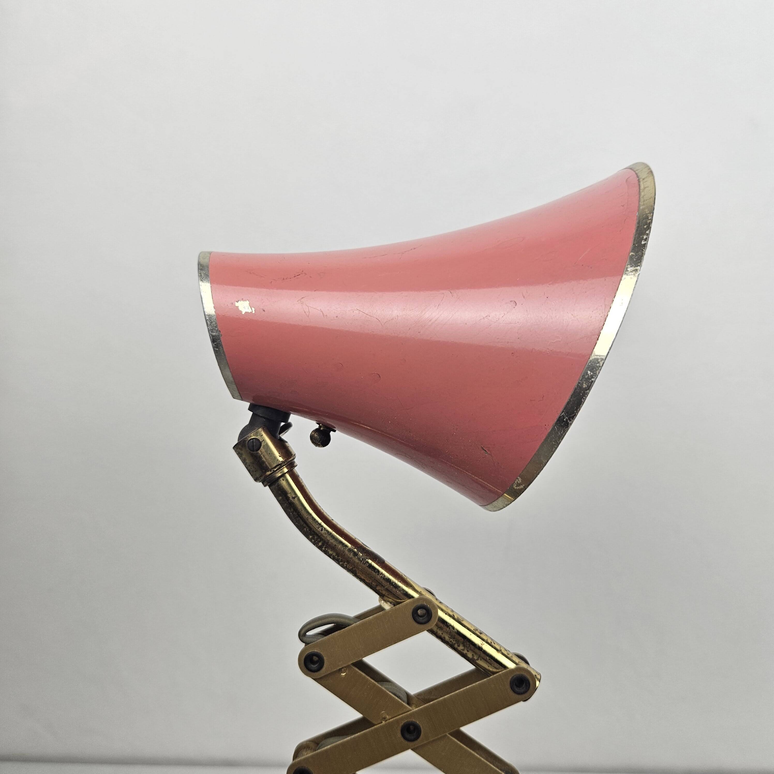 Pair of Italian Mid-Century Scissor Wall Lamps, 1950's