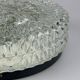 60s 70s ceiling lamp Hustadt Leuchten Germany Plafoniere glass & metal