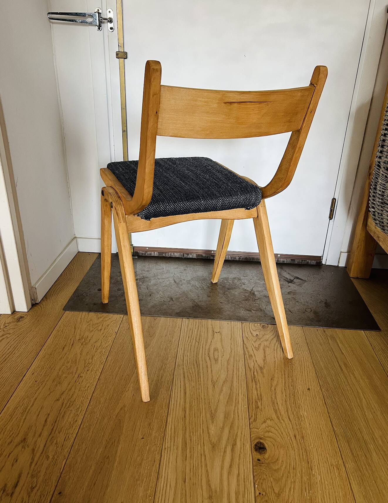 (Lot) 3 Compass Leg Chairs 1960s Scandinavian