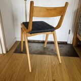 (Lot) 3 Compass Leg Chairs 1960s Scandinavian