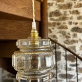 Modern glass globe pendant light from the 60s