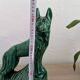 Set of green Art Deco ceramics - Large Pheasant & Shepherd Dog Vinta
