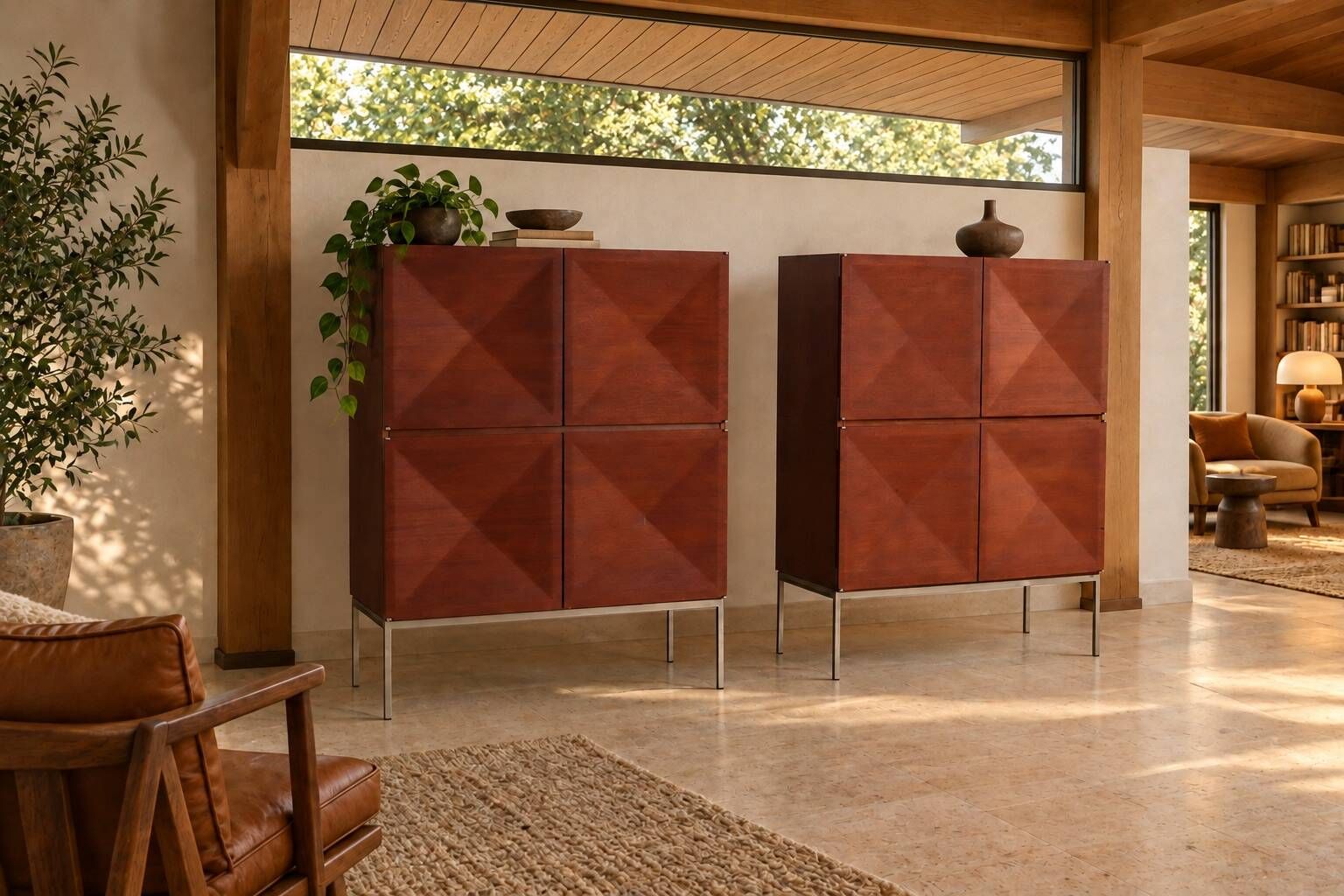 Pointe de Diamant highboard by Philippon and Lecoq for Behr