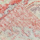 Tapis rouge & beige vintage coureur 82x269cm