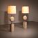 Travertine floor lamp by Philippe Barbier for Maison Barbier, monumental piece, 1970s