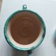 Vintage earthenware sugar bowl signed