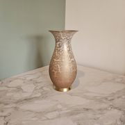 Vase en porcelaine à décor floral doré Johann Seltmann