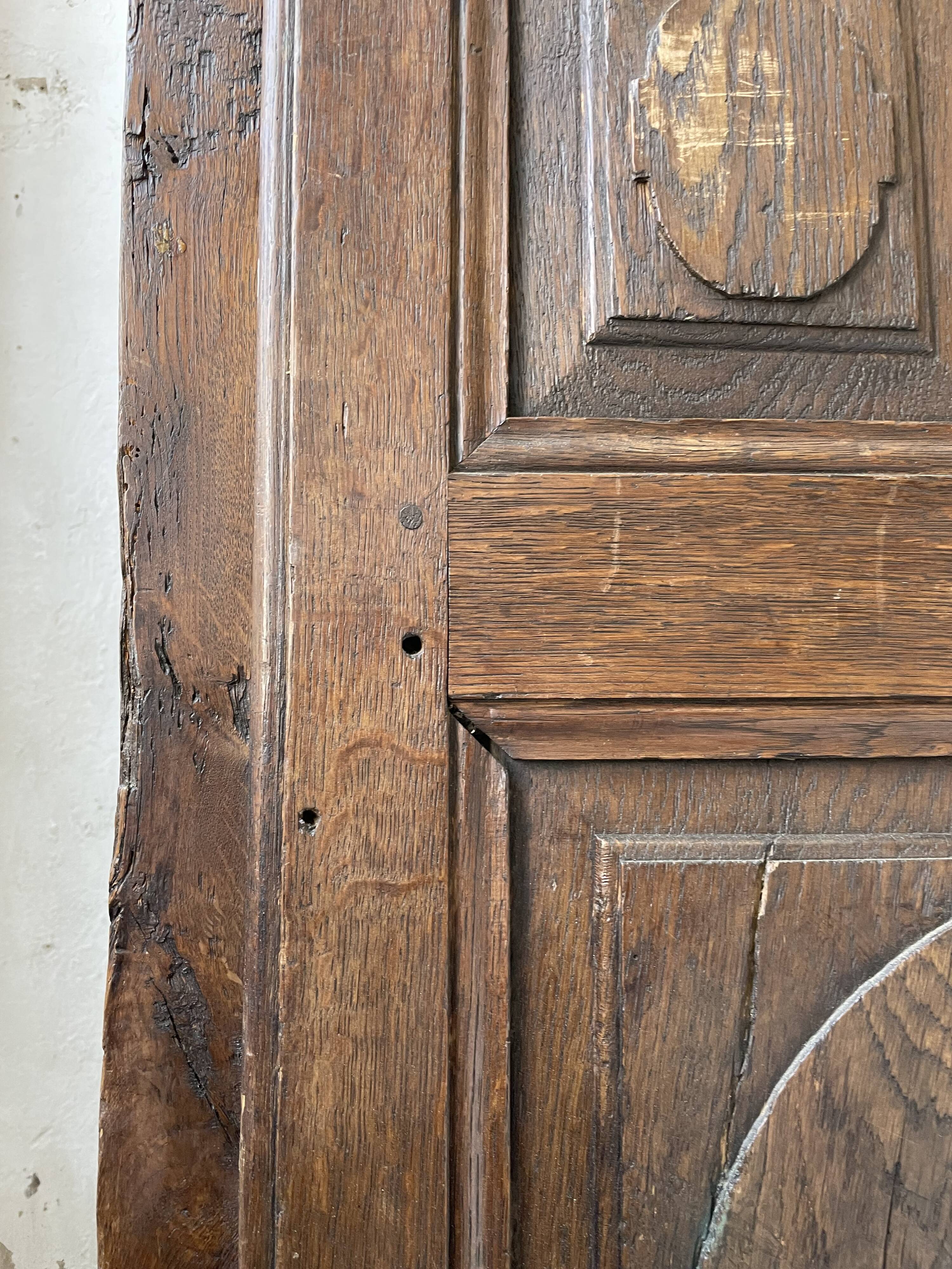 Savoyard solid oak cabinet XVIIIth