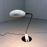 Italian desk lamp in white & black, 1980’s