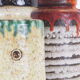 Set of 2 vintage mid century ceramic vases