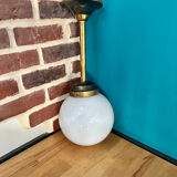 Vintage light fixture Opaline ceiling lamp