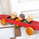 3-passenger wooden car