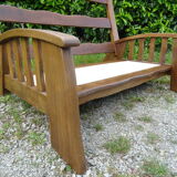 Brutalist elm bench