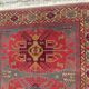 Old, handmade oriental wool rug, Dagestan, 150 x 105 cm