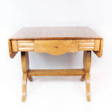 Dining table with extensions of birchwood