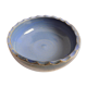 Blue enamelled ceramic cup