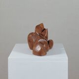 Sculpture en marbre artisanale de forme organique vintage