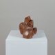 Handcrafted vintage organic-shaped marble sculpture
